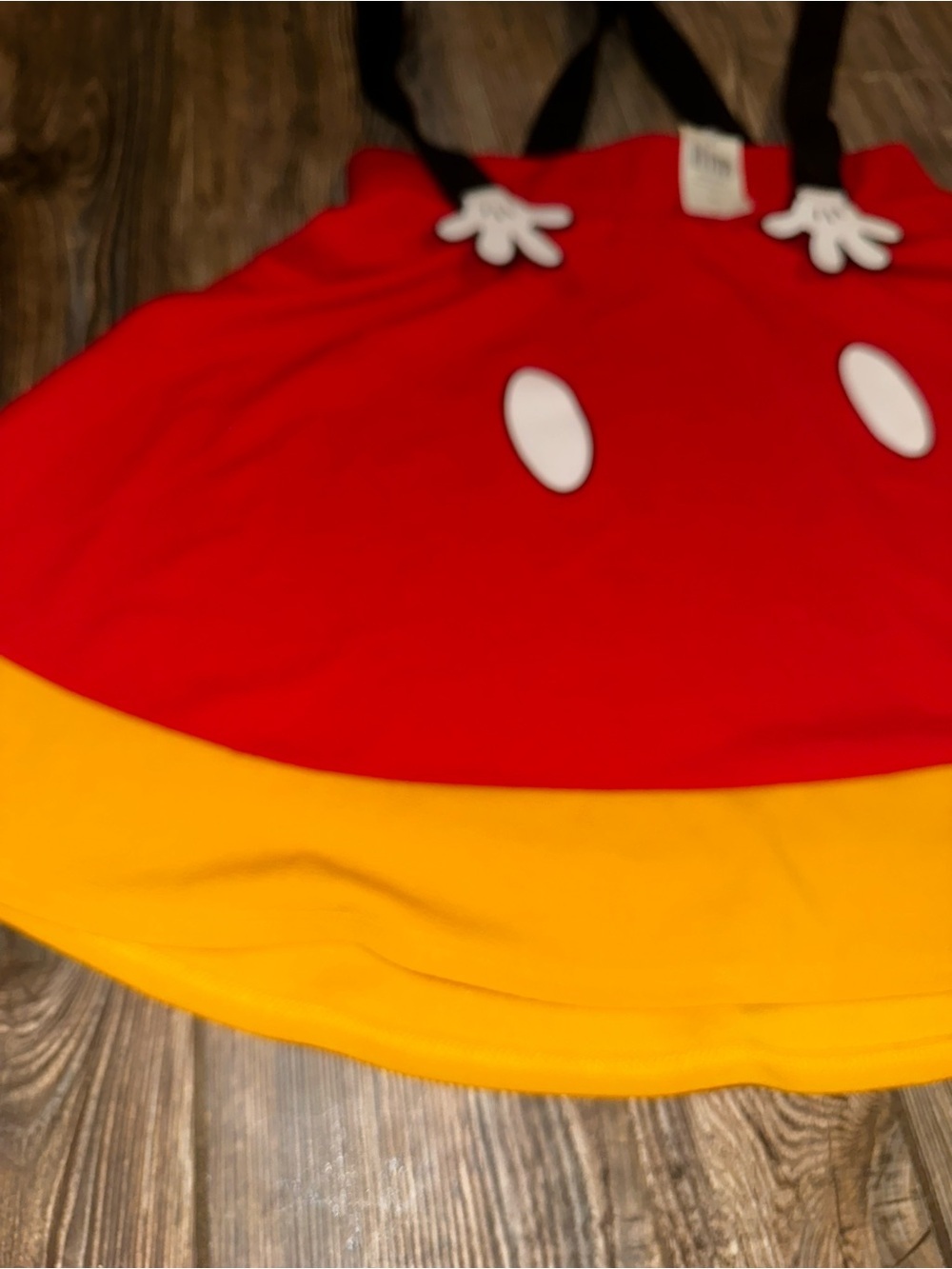 Disney Hot Topic Mickey Mouse Skirt Suspenders Adjustable Size Medium Adorable - Picture 4 of 9